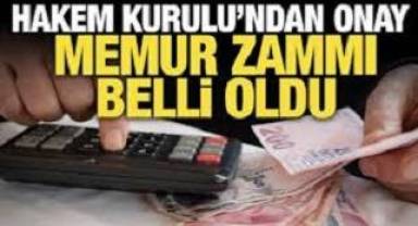 Memurların zammı belli oldu