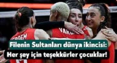 A Milli Kadın Voleybol Takımı dünya ikincisi oldu