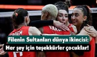 A Milli Kadın Voleybol Takımı dünya ikincisi oldu