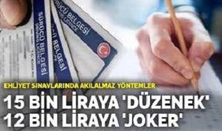 Ehliyet sınavlarında akılalmaz yöntemler: 15 bin liraya 'düzenek', 12 bin liraya 'joker'