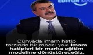 'İmam hatipleri dünya markası yapacağız' diyen Bakan Tekin çocuğunu özel okula gönderdi