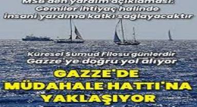 Sumud Filosu Gazze'de 'müdahale hattı'na yaklaşıyor