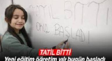 Yeni eğitim öğretim yılı bugün başlıyor