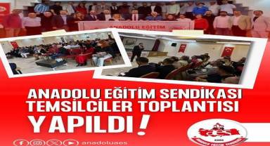 Anadolu Eğitim Sendikası Temsilciler Toplantısı Yapıldı