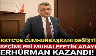 Kuzey Kıbrıs'ta seçimi Tufan Erhürman kazandı