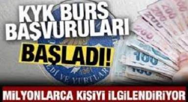 KYK burs başvuruları başladı!