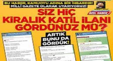 Siz hiç kiralık katil ilanı gördünüz mü?