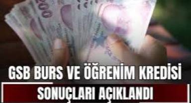 GSB Burs ve Öğrenim Kredisi başvuru sonuçları açıklandı