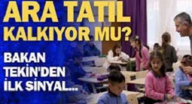 Okullarda ara tatil kalkıyor mu?
