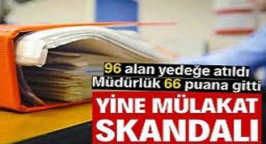 Yine mülakat skandalı: 96 alan yedeğe atıldı, müdürlük 66 puana gitti