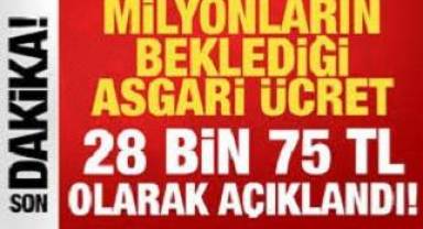 2026 asgari ücreti 28 bin 75 TL oldu