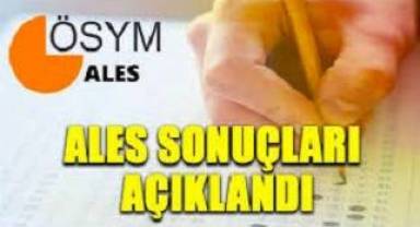 ALES sonuçları açıklandı