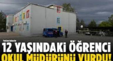 Mersin'de okul bahçesinde öğrenci, müdürü tüfekle vurdu