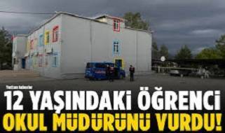 Mersin'de okul bahçesinde öğrenci, müdürü tüfekle vurdu