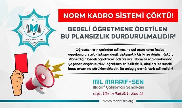 Norm Kadro Sistemi Çöktü!