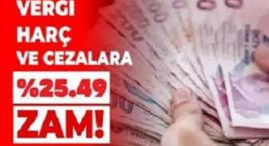 Vergi ve harçlara zam geldi