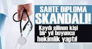 Kaydı silinen kişi bir yıl daha hekimlik yaptı