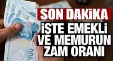 Memur ve emeklinin maaş zammı belli oldu