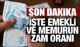 Memur ve emeklinin maaş zammı belli oldu