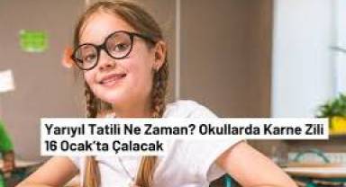 Okullarda yarıyıl tatili için 