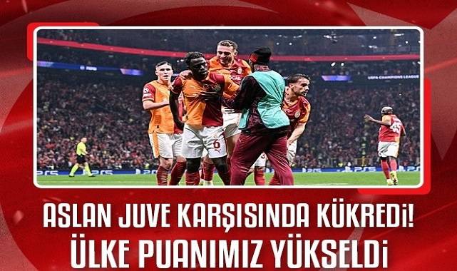 Galatasaray Juventus'u tarihi farkla yenerek turun kapısını araladı