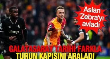 Galatasaray Juventus’u tarihi farkla yenerek turun kapısını araladı