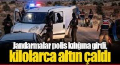 Mardin'de jandarmalar polis kılığına girdi, kilolarca altın çaldı
