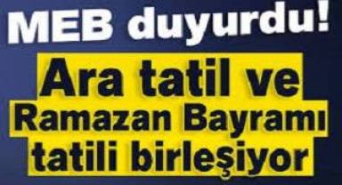 MEB ikinci dönem takvimini açıkladı: Ara tatil bayramla birleşiyor