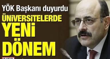 Üniversitelerde Yeni Dönem: 