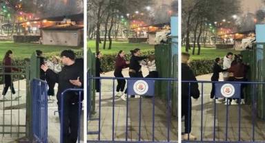 Çocuklarımız ne hale geldi. Lise öğrencileri birbirine girdi! 'Seni mermi manyağı yapacağım'