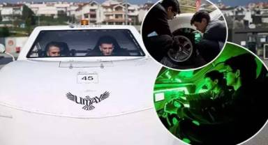 Liseli öğrencilerden saatte 60 kilometre hıza uluşan elektrikli otomobil