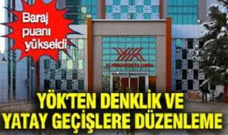 YÖK'ten denklik ve yatay geçişlere düzenleme