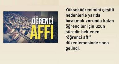 Yükseköğrenimi yarıda kesilen öğrencilere okula dönüş yolu açılıyor