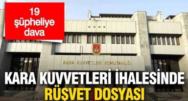 Askeri ihalede rüşvet soruşturması davaya dönüştü