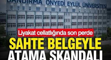 Balıkesir'de sahte belgeyle atama skandalı