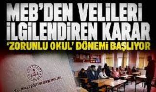 Velilere 'zorunlu okul' dönemi başlıyor