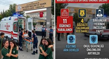 Manisa Turgutlu'da Okul Önünde Silahlı Saldırı: 11 Öğrenci Yaralandı
