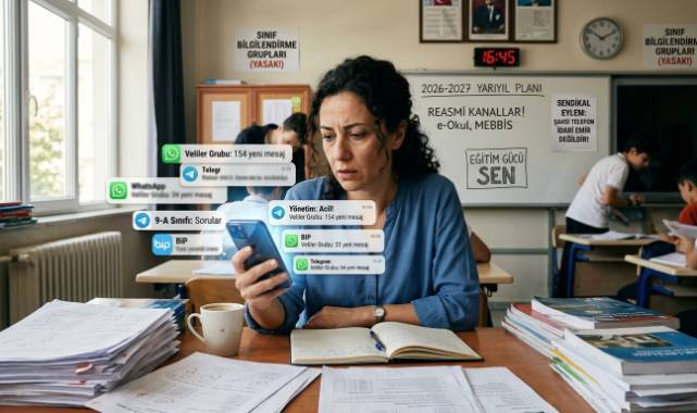 Öğretmenlere Mesai Dışı Dijital Baskıya Dur Dendi: Eğitim Gücü Sen’den Net Tavır