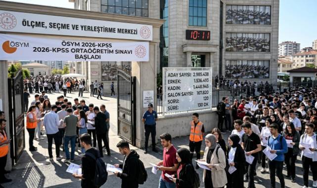 2026-KPSS Ortaöğretim sınavı başladı