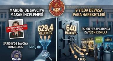 Mardin’de Görevli Savcı Y.D.’ye MASAK İncelemesi: 629 Milyon TL'lik Trafik Sonrası Açığa Alındı