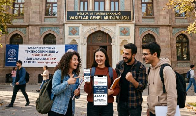 Vakıflar'dan üniversitelilere aylık 4 bin TL burs. Başvurular başladı