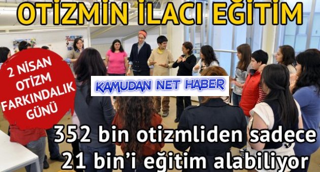 352 bin otizmliden sadece 21 bin’i eğitim alabiliyor
