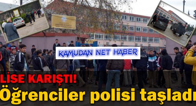 Adana'da Kavga Eden Liseliler Müdahale Eden Polisi Taşladı