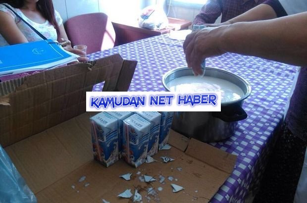 Adana'da okul sütü öğretmenlere yoğurt ve sütlaç oldu iddiası