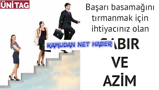 Başarı basamağını tırmanmak için ihtiyacınız olan: Sabır ve azim