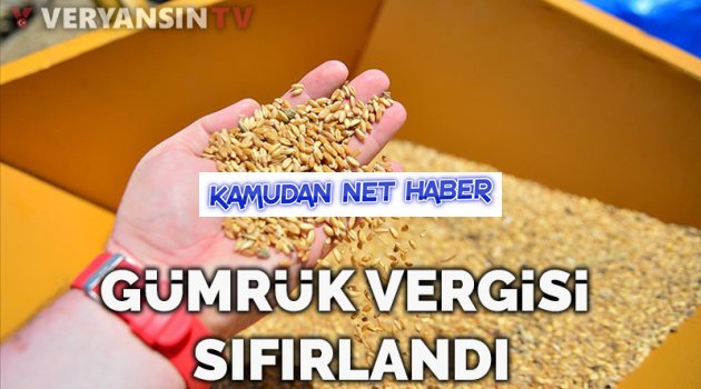 Buğday, arpa ve mısırda gümrük vergisi sıfırlandı