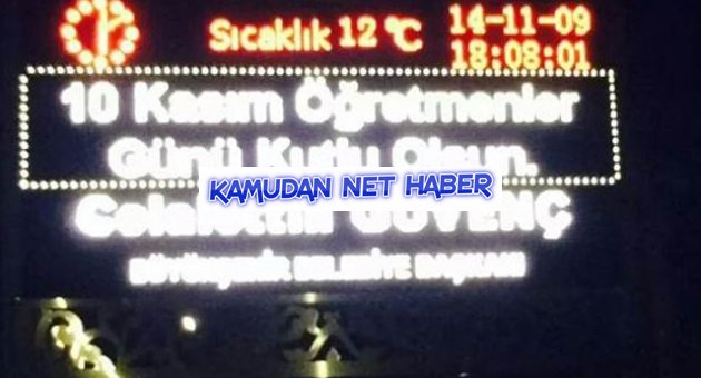 Büyük Şehir Belediye Başkanı: “10 Kasım Öğretmenler Günü Kutlu Olsun”