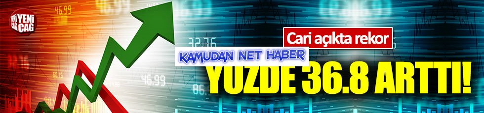 Dış ticaret açığı yüzde 38,6 arttı