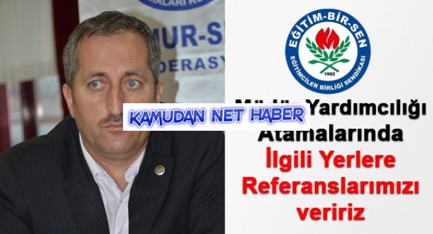 Eğitim Bir Sen: İlgili yerlere referanslarımızı veririz(Sanki Babasının Okulları)