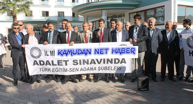 Eğitimcilerden ‘adalet istiyoruz’ eylemi!